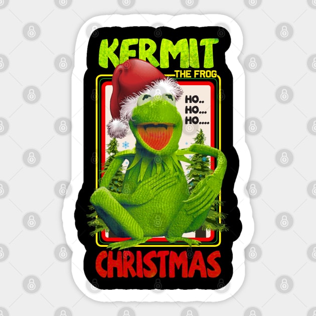 KERMIT THE FROG CHRISTMAS Sticker by RAINYDROP